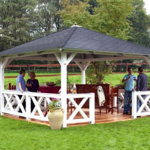 Négyszögletű pavilon Cannes szaletli extra kiegészítőkkel