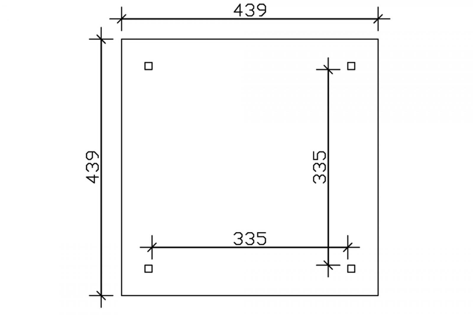 Kerti pavilon négyszögletű szaletli Cannes - Image 8