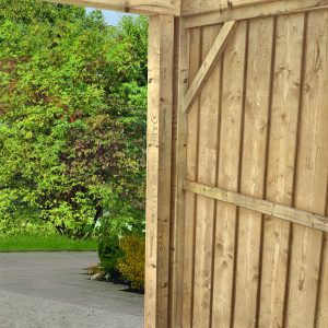 Garázs falszerkezet kialíktása Falun