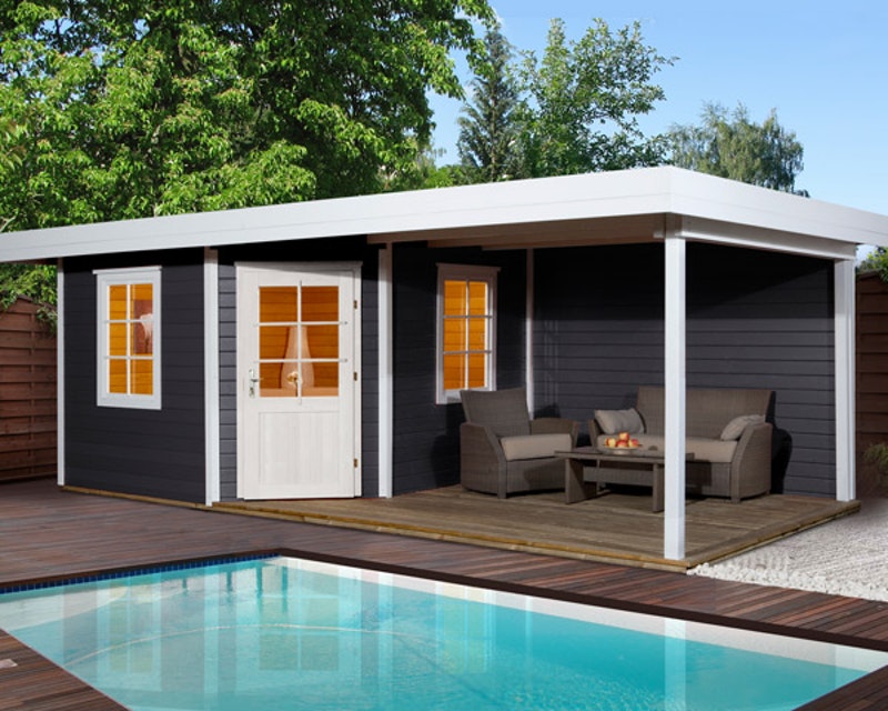 Faház terasztetővel Weka 213.3030.40210