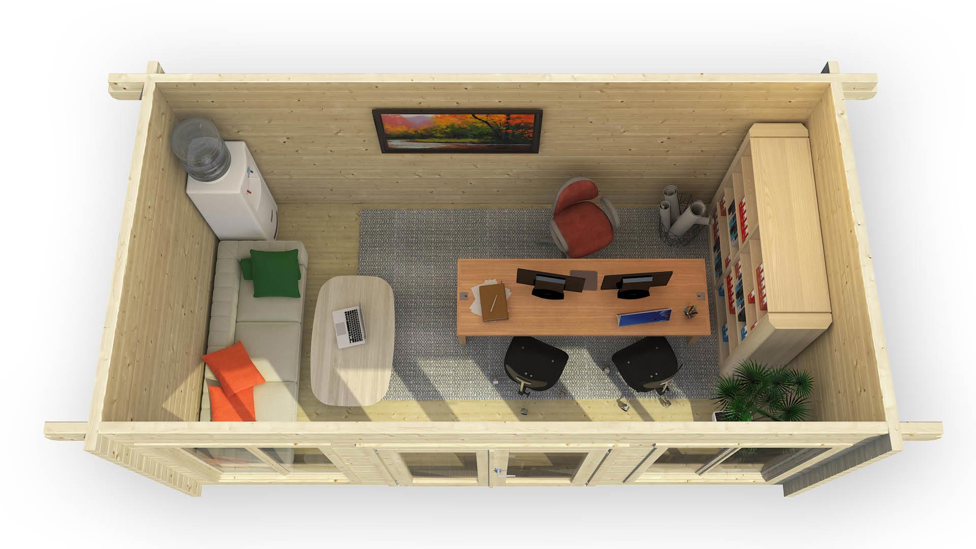 Hétvégi faház Homeoffice gerendaház709 - Image 3