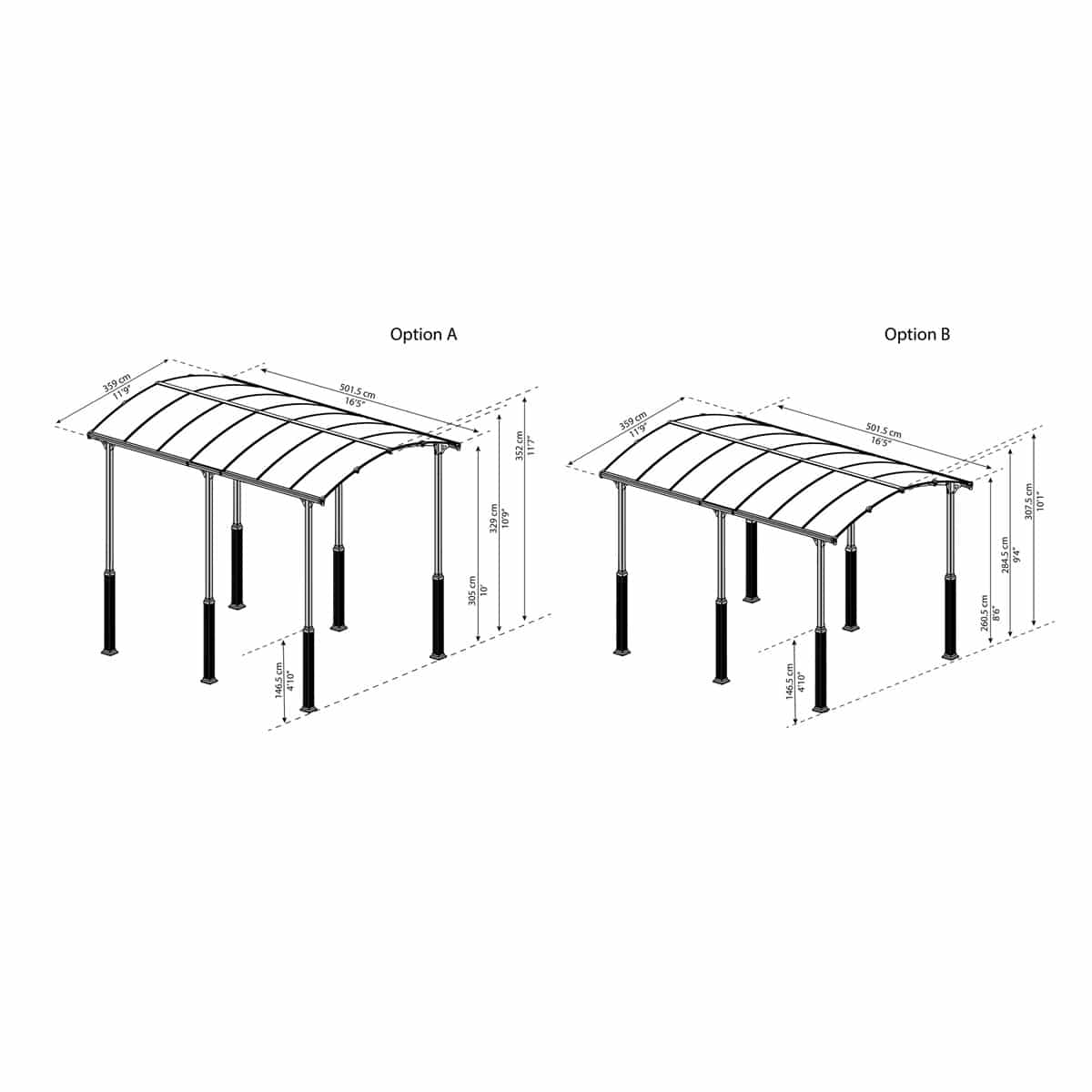 Arcadia garázstető AlpineKit
