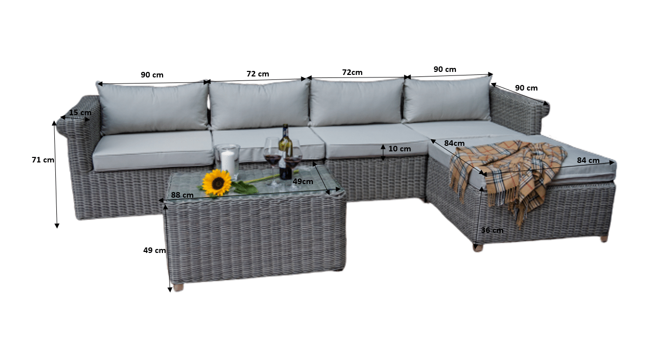 Rattan kerti bútor Imperioso lounge - Image 2