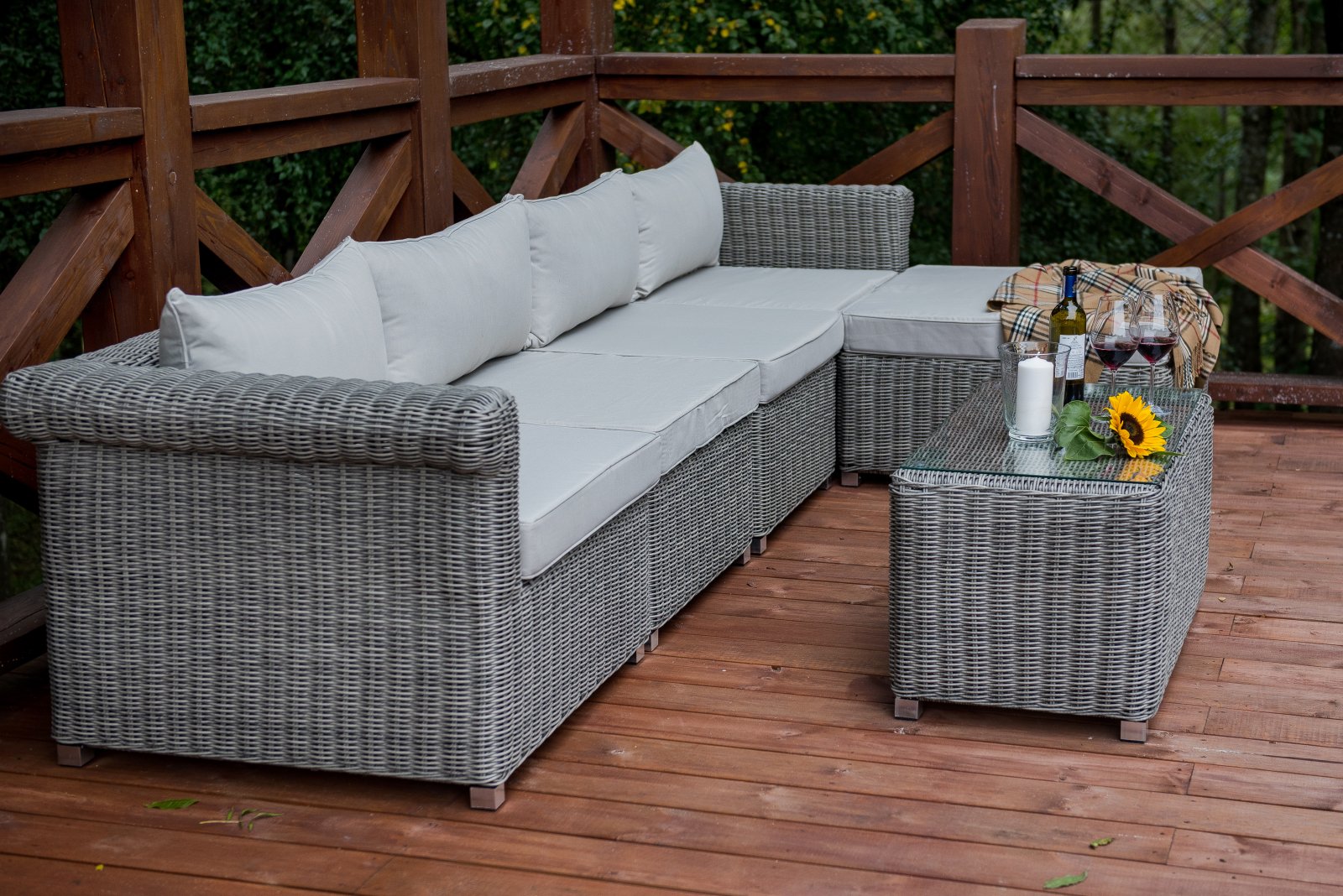 Rattan kerti bútor Imperioso lounge - Image 3