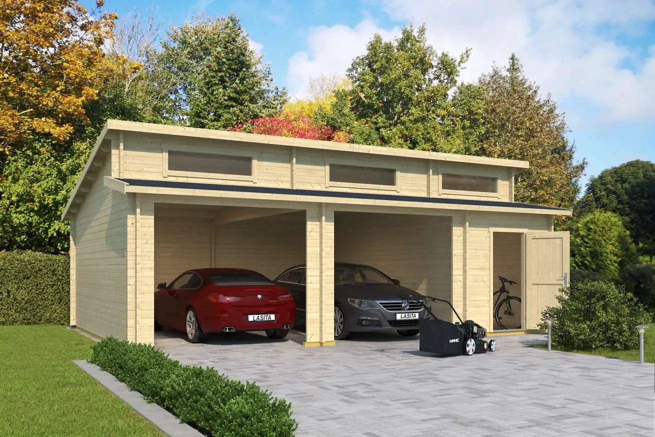 Zárt garázs faház Weka441 - Image 7