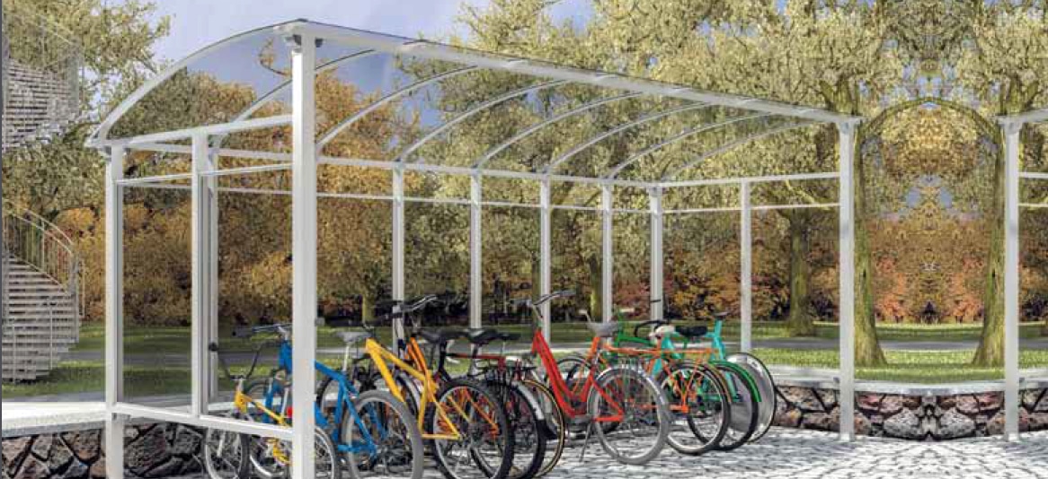 Kerékpártároló garázs