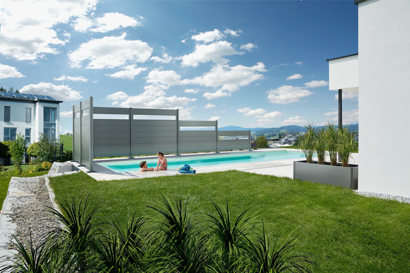 Fém kerítés Biohort Sichtschutz