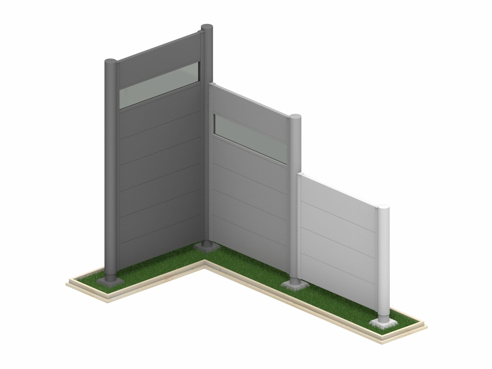 Belátásgátló fém kerítés Biohort