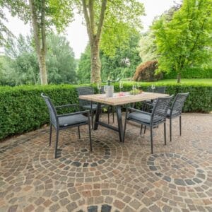 Fém kerti bútor garnitúra Bergen