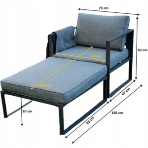 Napozóágy kerti bútor méretei