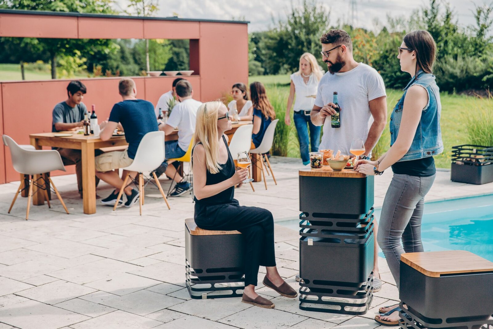 Höfats Cube forgatható grill