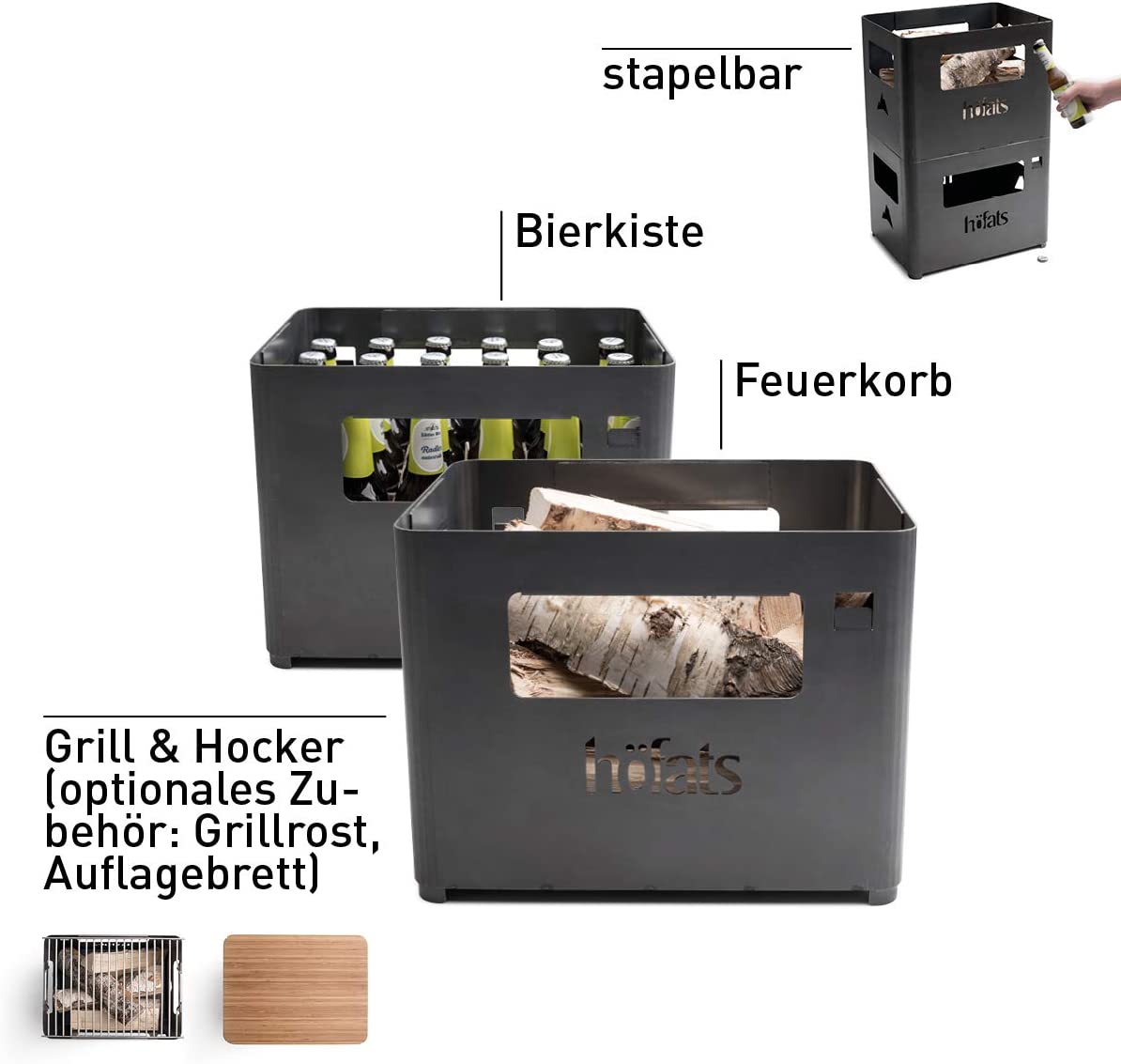 Tűzrakó grill höfats BeerBox - Image 7