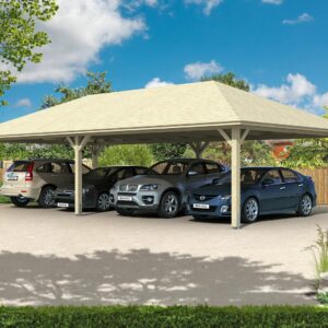 Négyállásos autóbeálló nyitott garázs Taunus