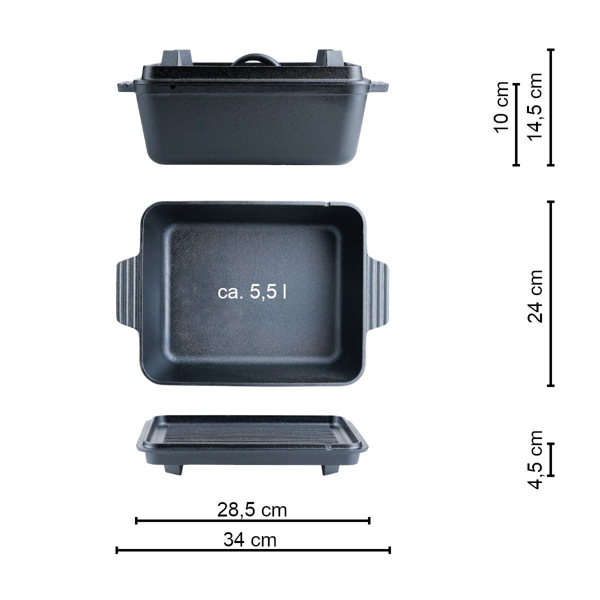 Santos öntöttvas edény - Image 6