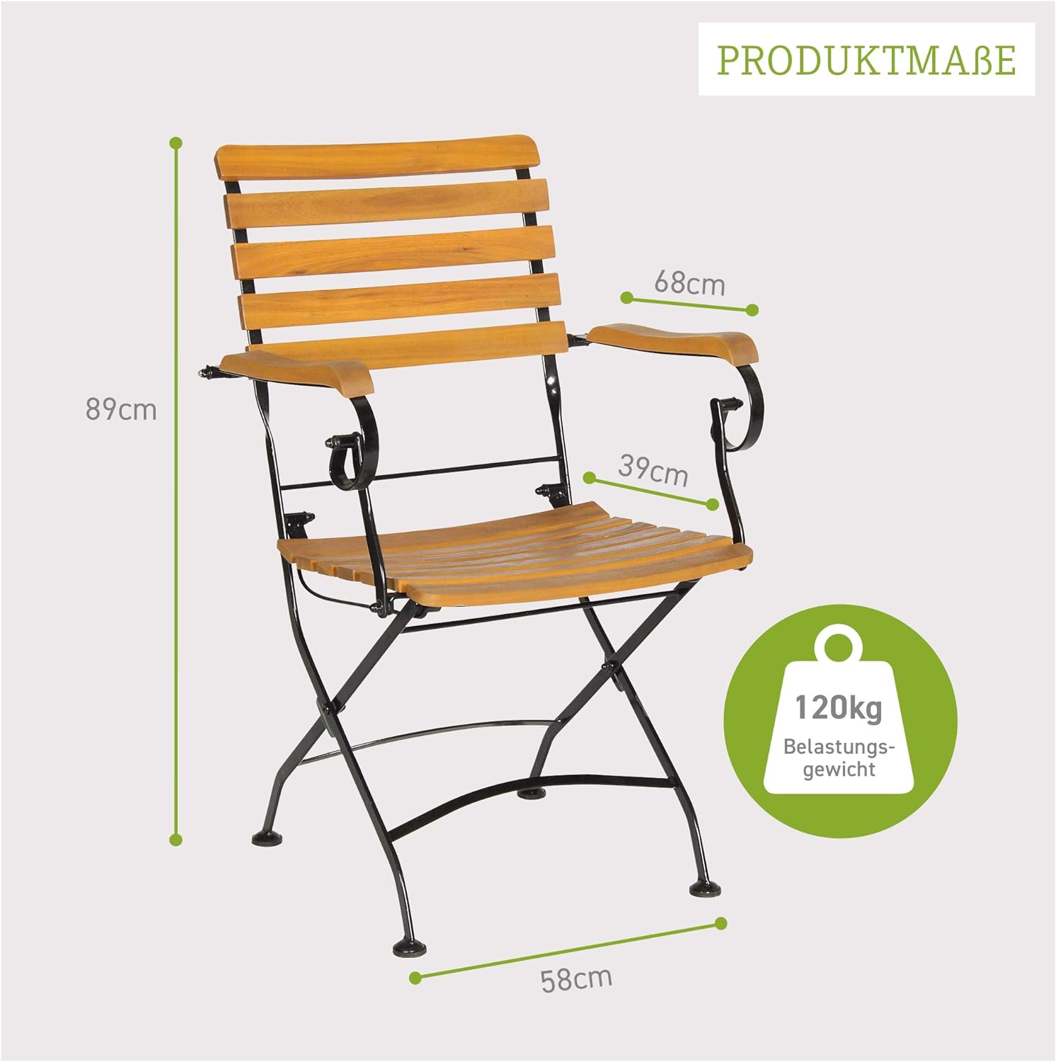 Lindau fém kerti bútor méretei