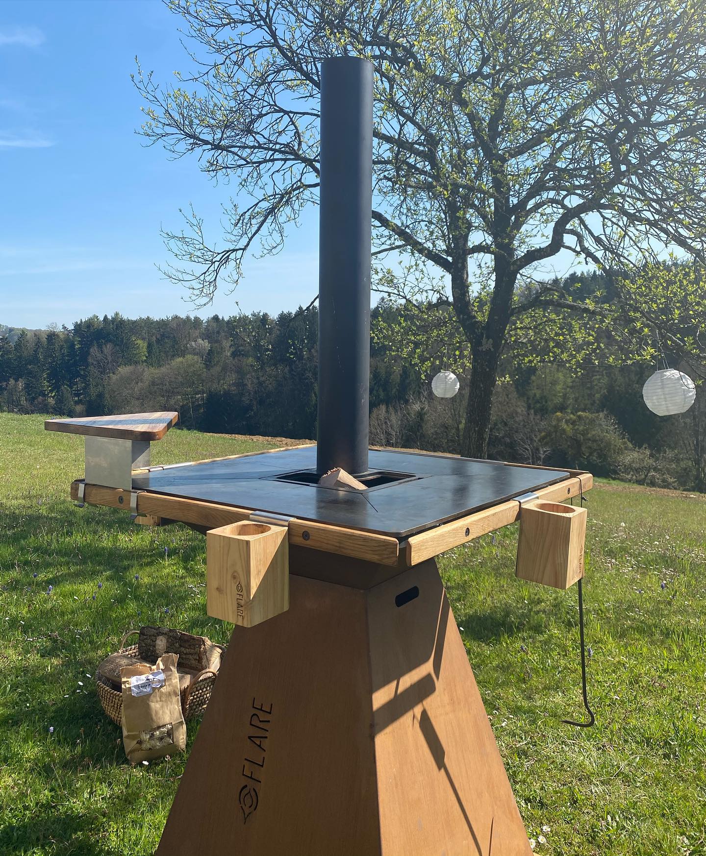 Flare grill füstcső