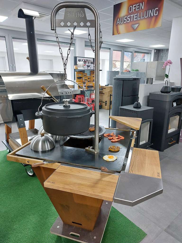 Kerti sütő bográcsozó Flare grillsziget