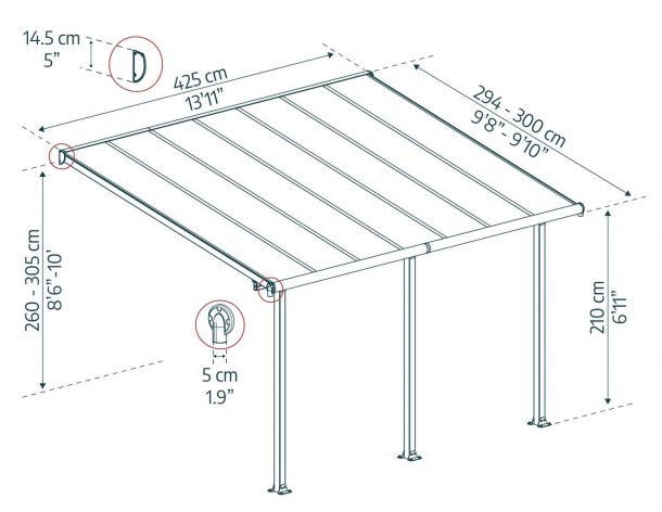 Canopia Olympia terasztető