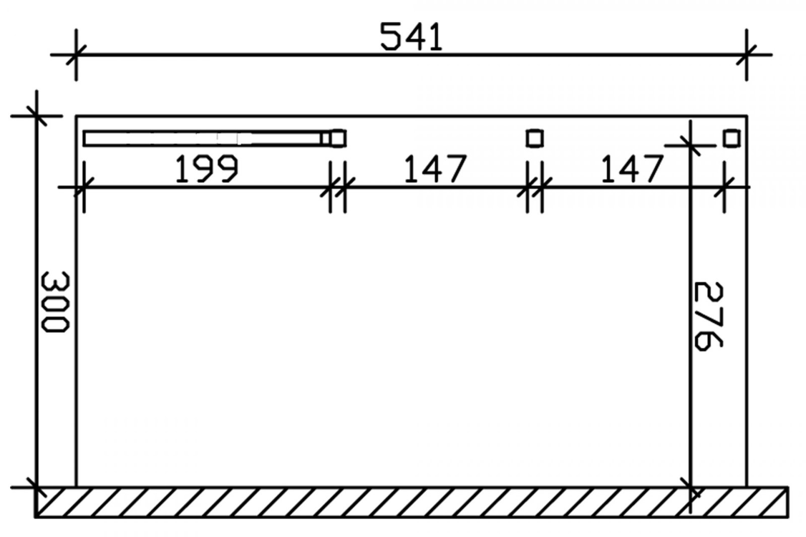 Terasztető garázs Eifel Carport - Image 2