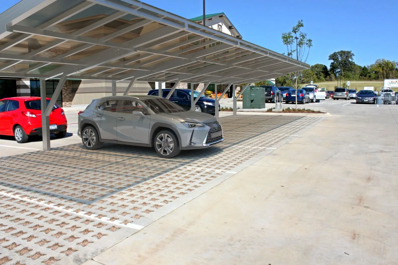 Nyitott garázs építés TF-Line