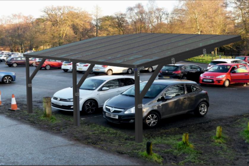 Fém garázstető TF-Line