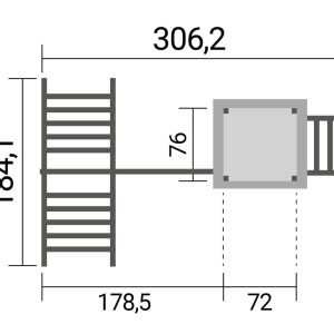 Játszótér-alaprajz-Rebo-hinta-szúszdával-Weka-8161201004 Játszótér játszóvár mászóka + kerti hinta
