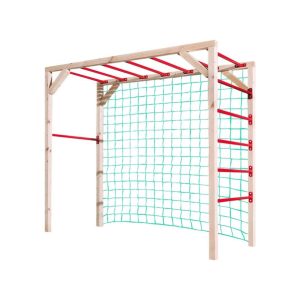 Kerti mászóka focihálóval