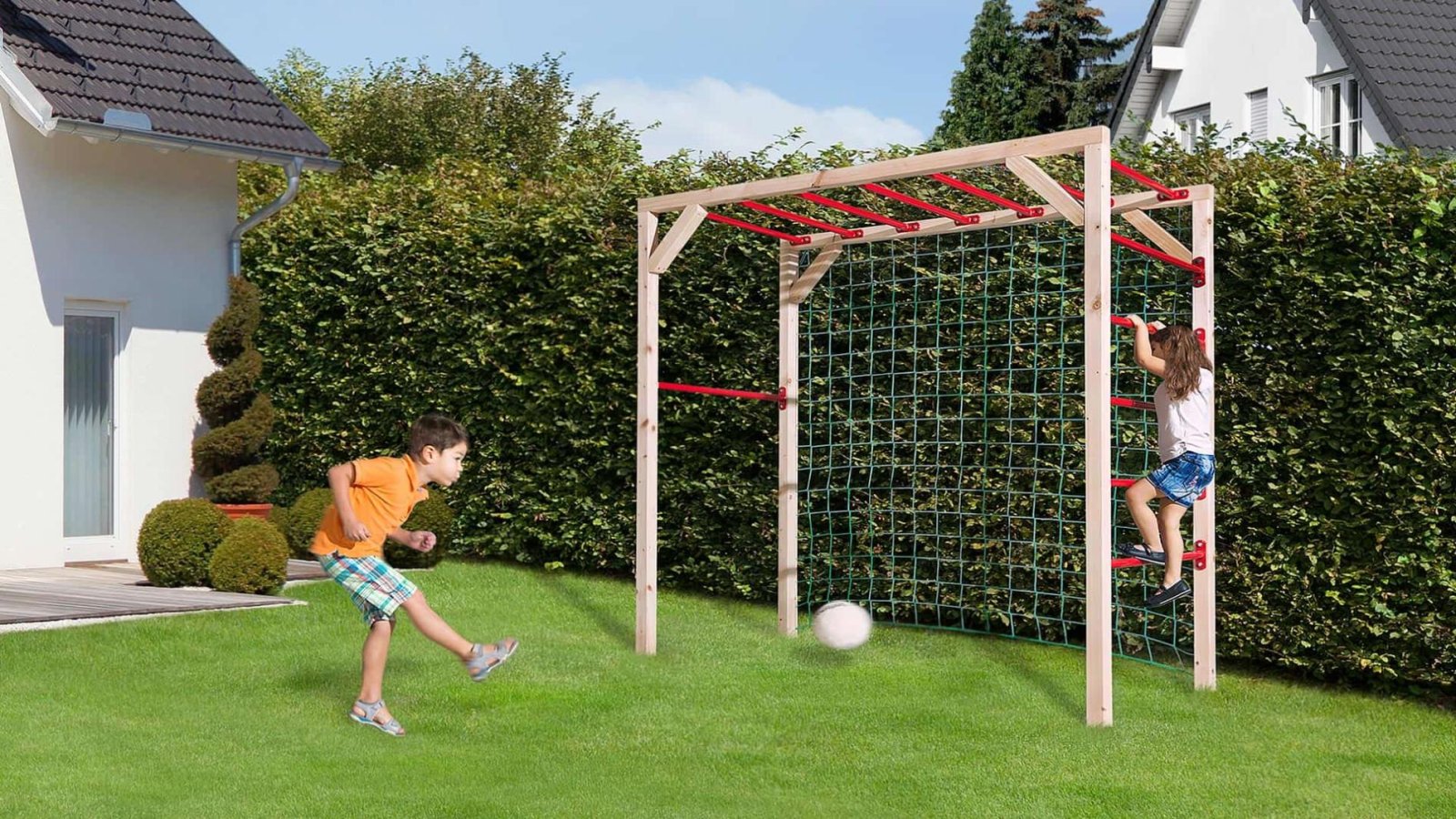 Weka mászóka hálóval