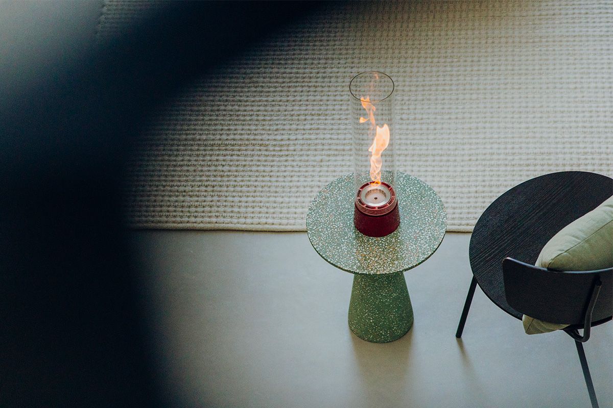 Asztali fáklya SpinAir vörös