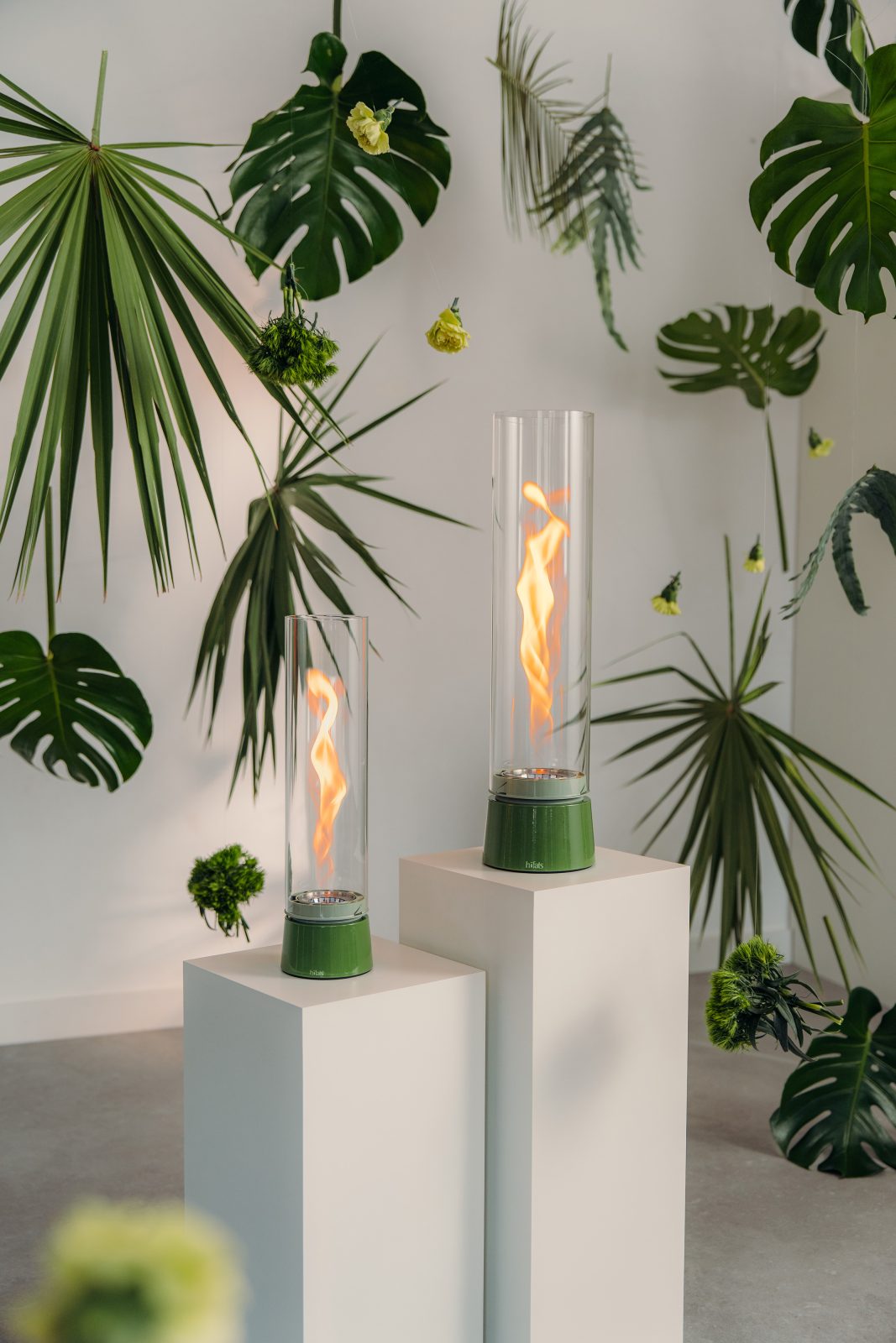 Asztali fáklya Höfats Spin Air zöld