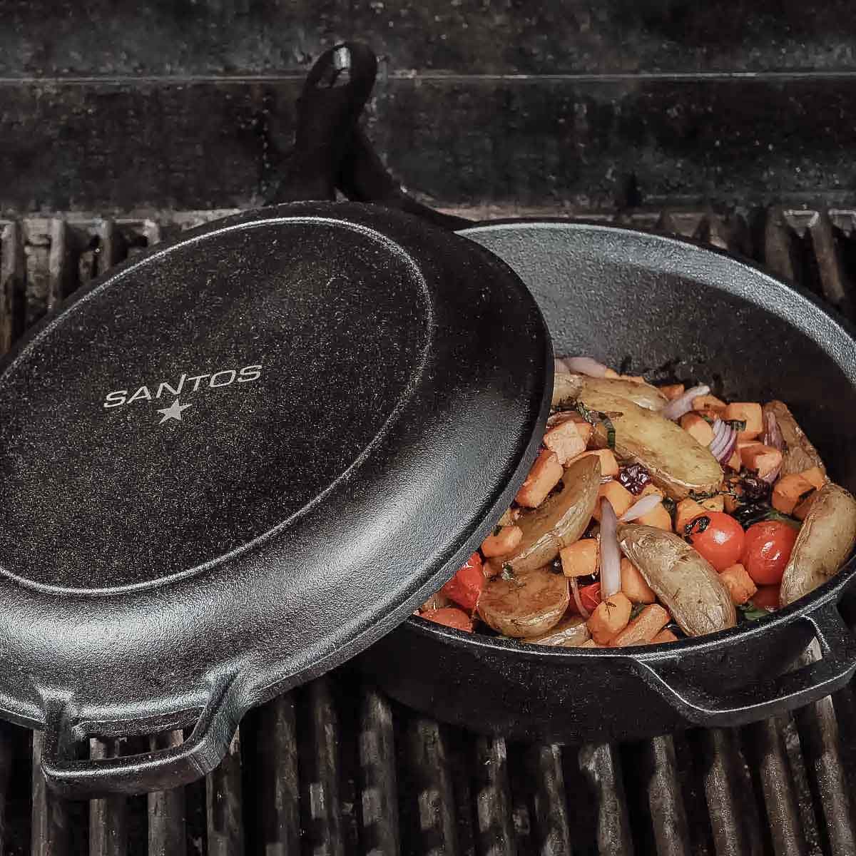 Öntöttvas grill edény