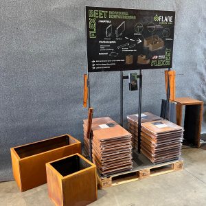 Corten magaságyás Hochbeet