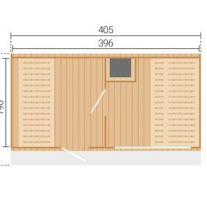 Kültéri-szauna-mérete-Keila-szaunaház-Weka191.0111.00.01 Keila szaunaház méretei